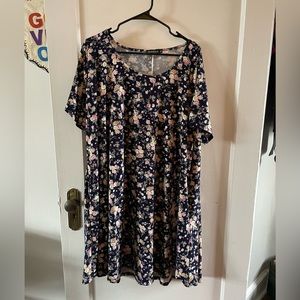 Navy Blue floral dress